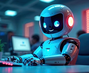 business professional working on a project report