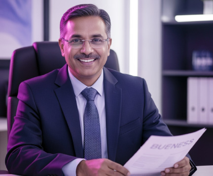 happy client receiving good news about their loan