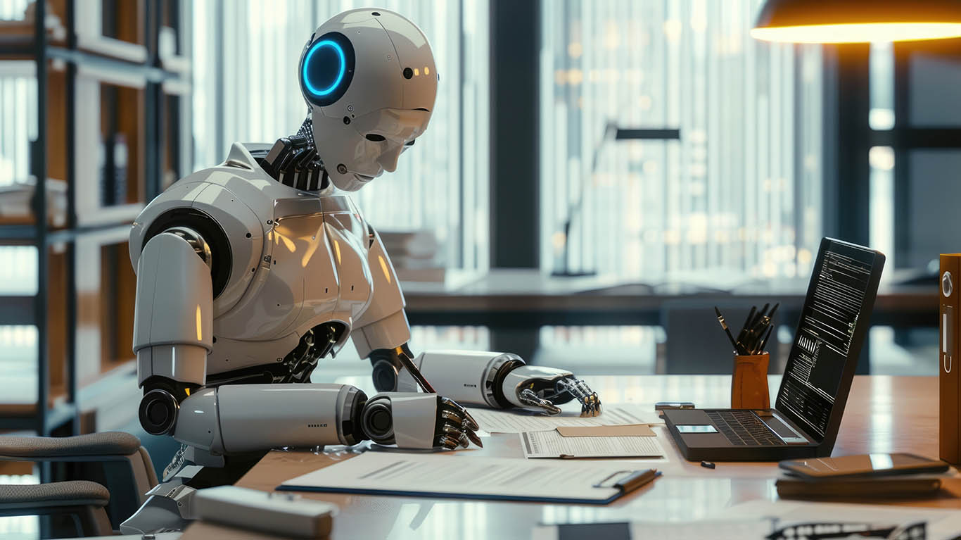 A well-structured project report document on a desk.